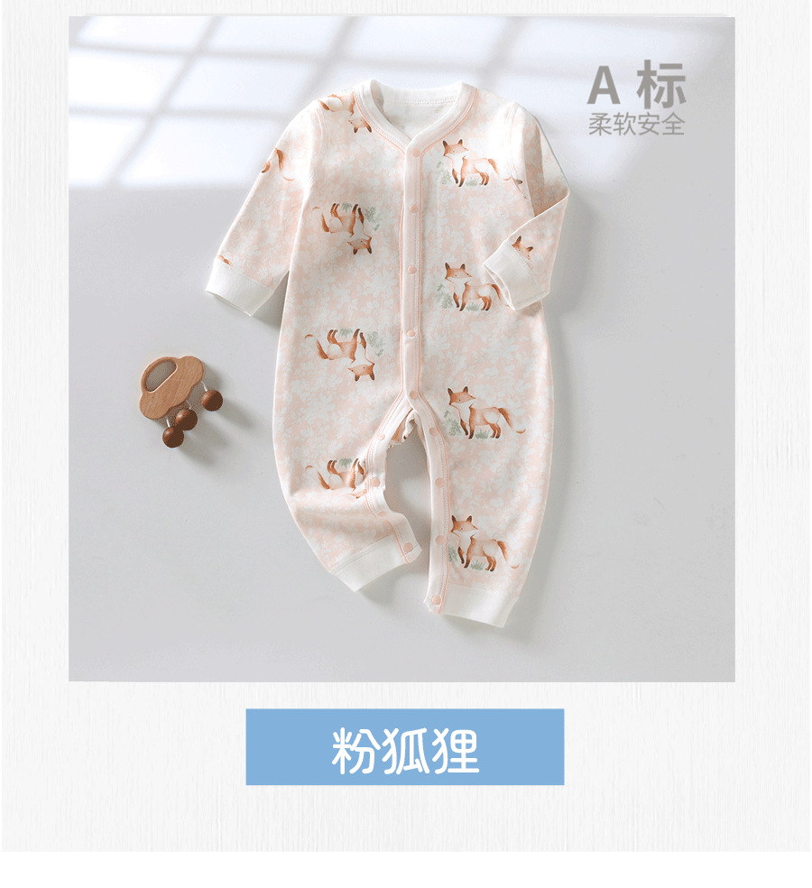 新生儿衣服连身衣母婴用品3月~1岁宝宝哈衣家居服婴儿纯棉连体衣详情9