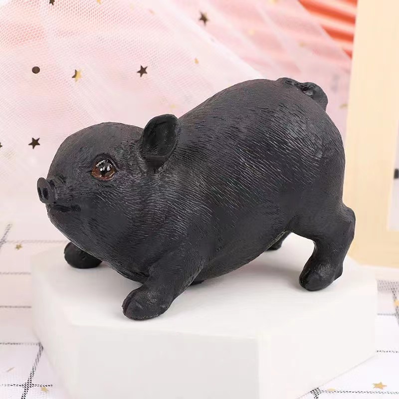 国潮树脂工艺品可爱家居装饰生日礼物仿真12生肖小猪摆件工艺品创意详情10