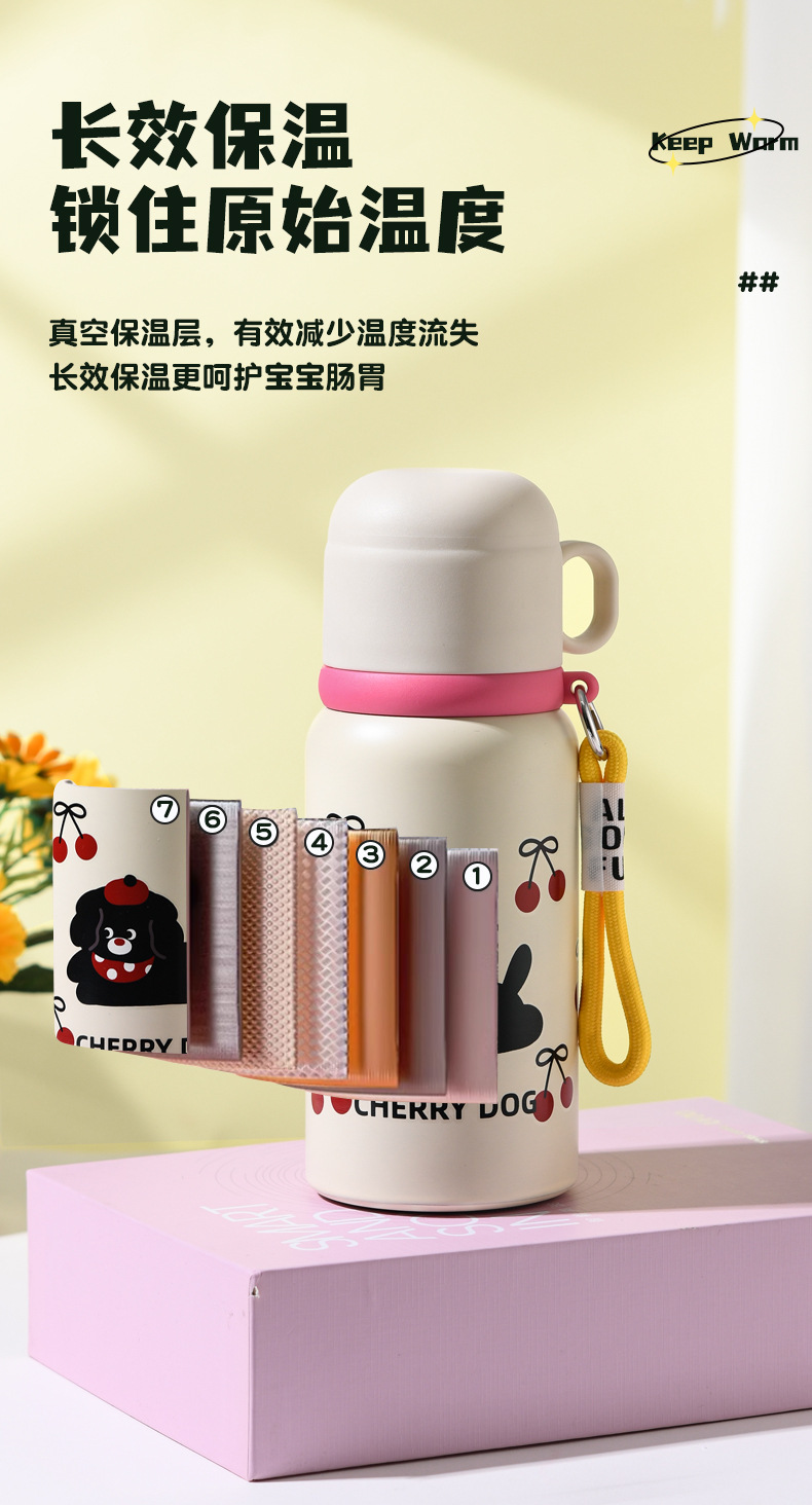 双饮保温杯儿童壶316男女不锈钢水杯水壶吸管杯子大容量定制礼品详情16