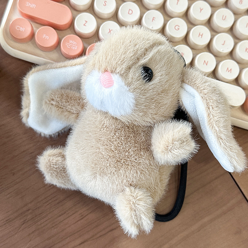 Sweet little rabbit dolls, comforting and accompanying long-haired, big-eared rabbit plush toys, keychains, bags, pendants, figurines, gifts pic 4