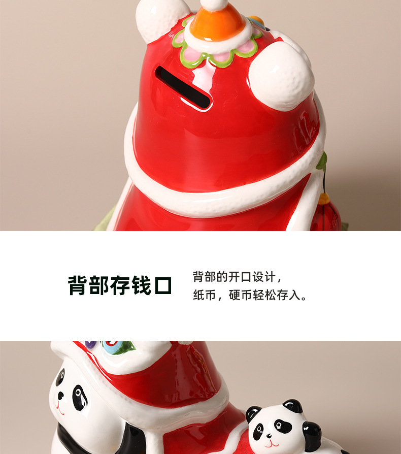 Warming housewarming panda ceramica hucha de dinero ideas estilo chino home doors oficina tesoro artesanía regalo caja de ahorros pic 16