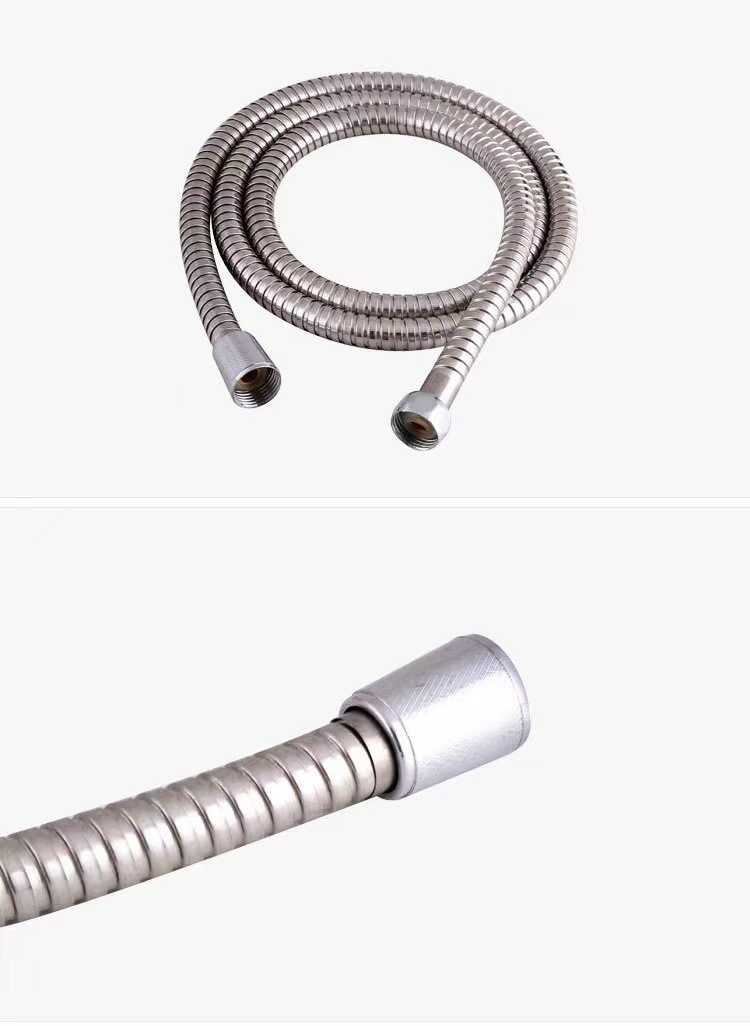 水龙头进水不锈钢淋浴花洒喷头软管卫浴电镀抽拉管弹簧淋浴伸缩管详情3
