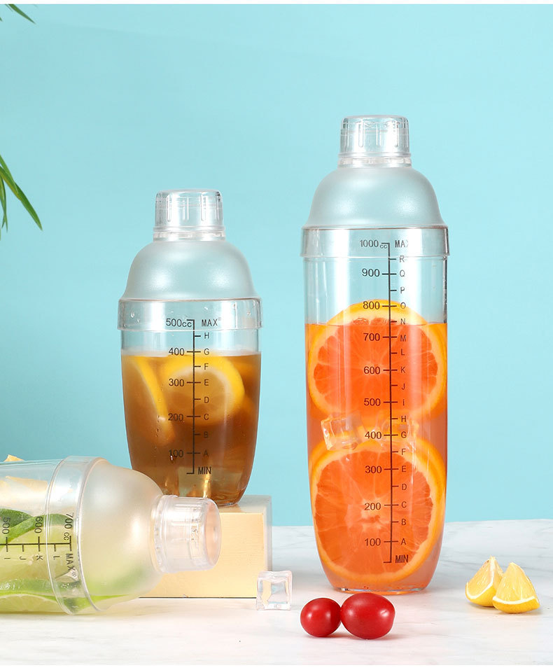PC Shaker cup, black scale shaker, hand-beaten lemon tea tool, milk tea shop supplies, strong lemon set shaker kettle pic 18