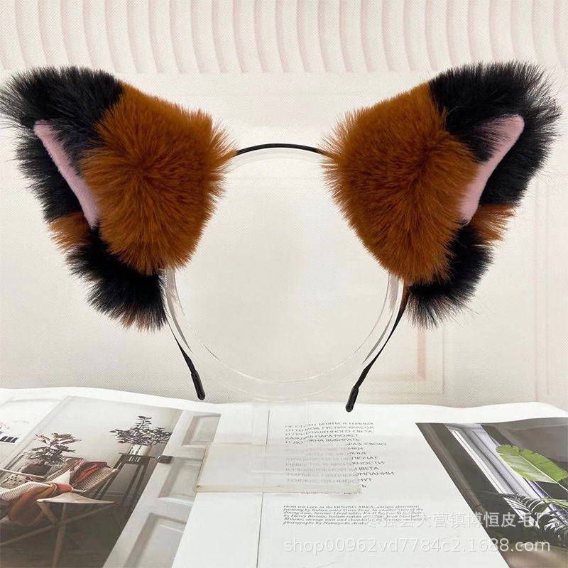 Wholesale of cat ear headbands, plush cat ear maid headbands, 2D cosplay cat ear headbands pic 10