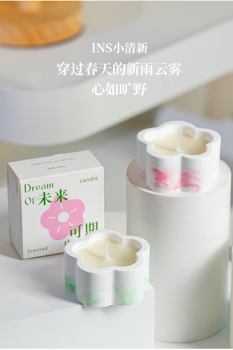 跨境香薰蜡烛批发可爱创意香氛大豆蜡摆件无烟手工氛围感伴手礼物详情17