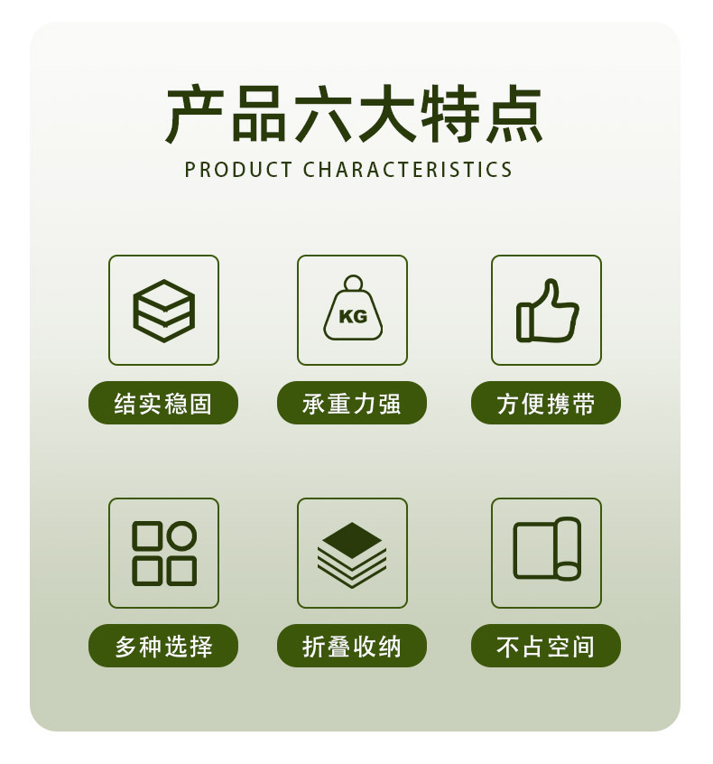 户外折叠桌椅套装  便携式野餐烧烤露营桌椅  简约桌椅套装组合详情4