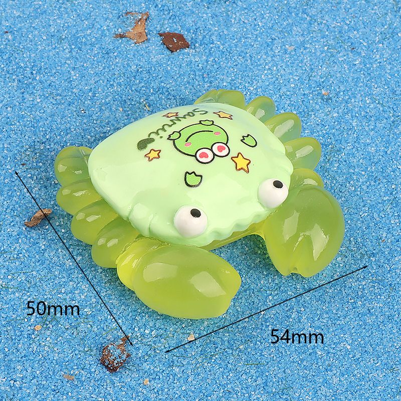 Creative cartoon glow-in-light cute Sanliou little crab three-dimensional micro-landscape decoration DIY decorative blind bag accessories pic 13