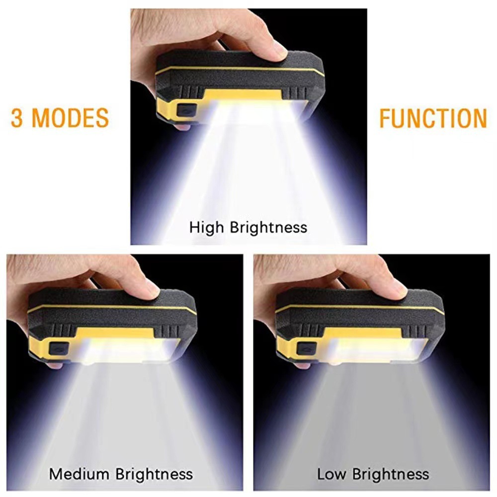 Cross-border led work lights, ultra-bright camping lights, COB auto repair lights, magnetic repair lights, flashlights, high-intensity camping lights pic 6