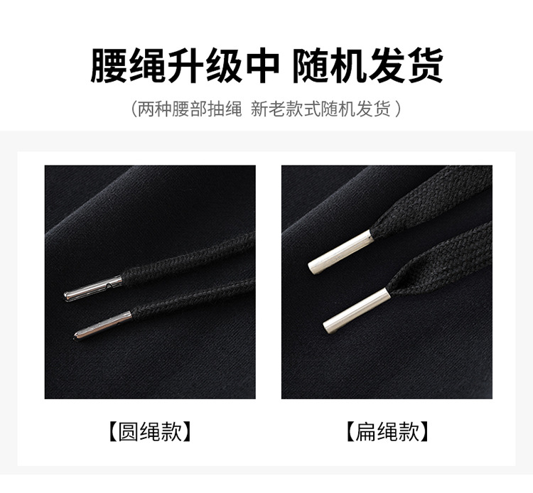 深灰色运动阔腿女秋冬加绒宽松慵懒休闲卫裤外穿窄版直筒香蕉长裤详情21