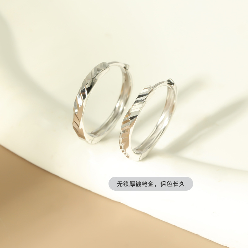 925纯银爆闪耳钉轻奢度假风小众ins耳扣批发夏季女高级感耳饰饰品详情10