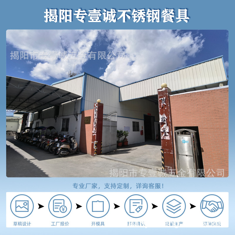 跨境加厚方柄锤纹不锈钢餐具刀叉勺高级感水立方餐厅家用西餐餐具详情1