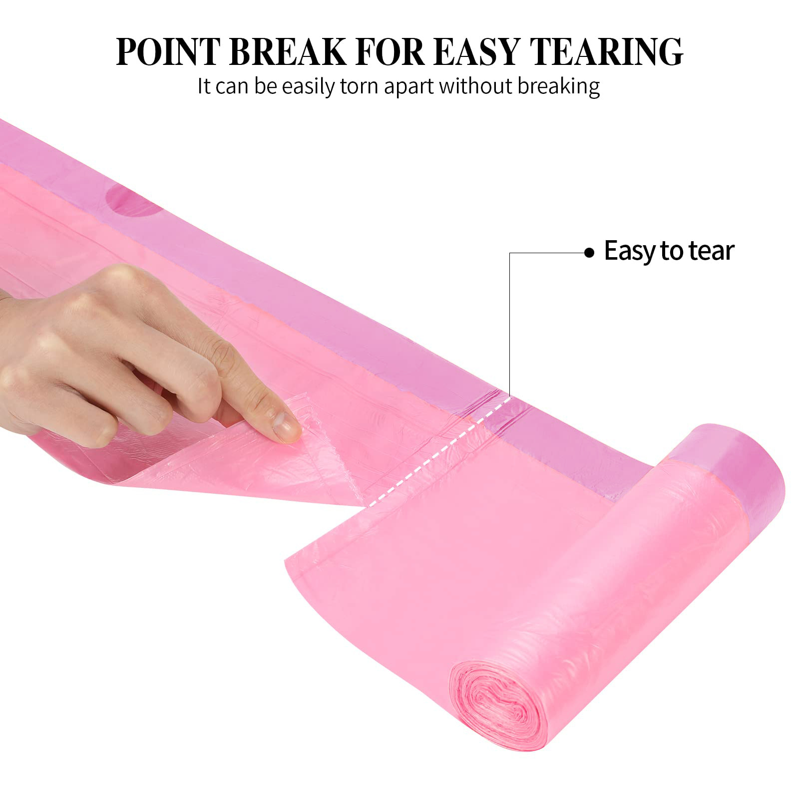 外贸跨境抽绳式垃圾袋香味 薰衣草/香草/柠檬香/玫瑰香 英文包装详情5