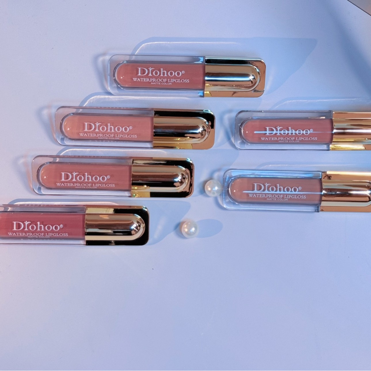 DROHOO跨境外贸哑光唇彩礼盒6色24支防水不沾杯货源头工厂定制OEM详情3
