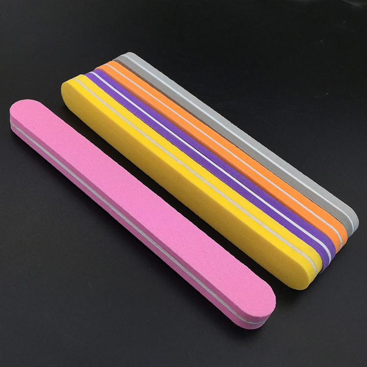Straight sponge file for printing, high-elastic cotton, double-sided nail polish file, nail art tool, shaping strip pic 5