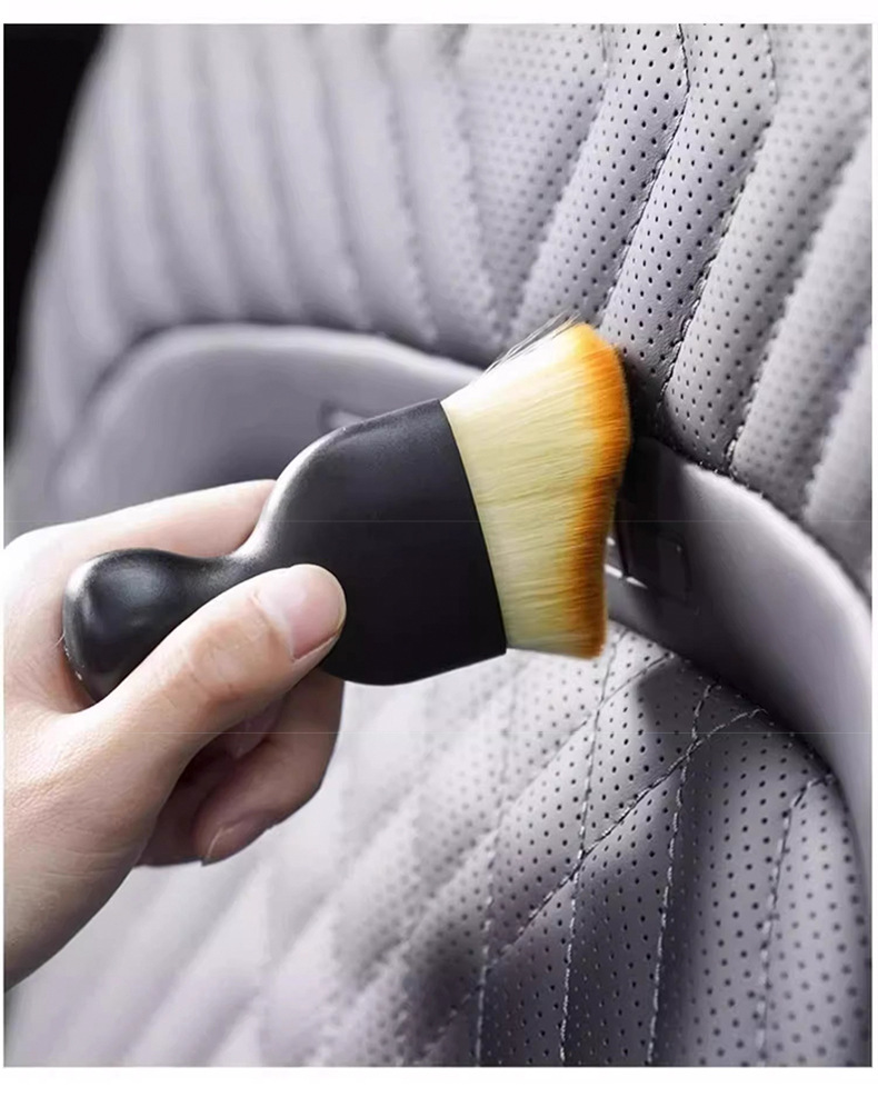 汽车内饰清洁刷子车载用除尘软毛刷洗空调出风口键盘缝隙扫灰神器详情15