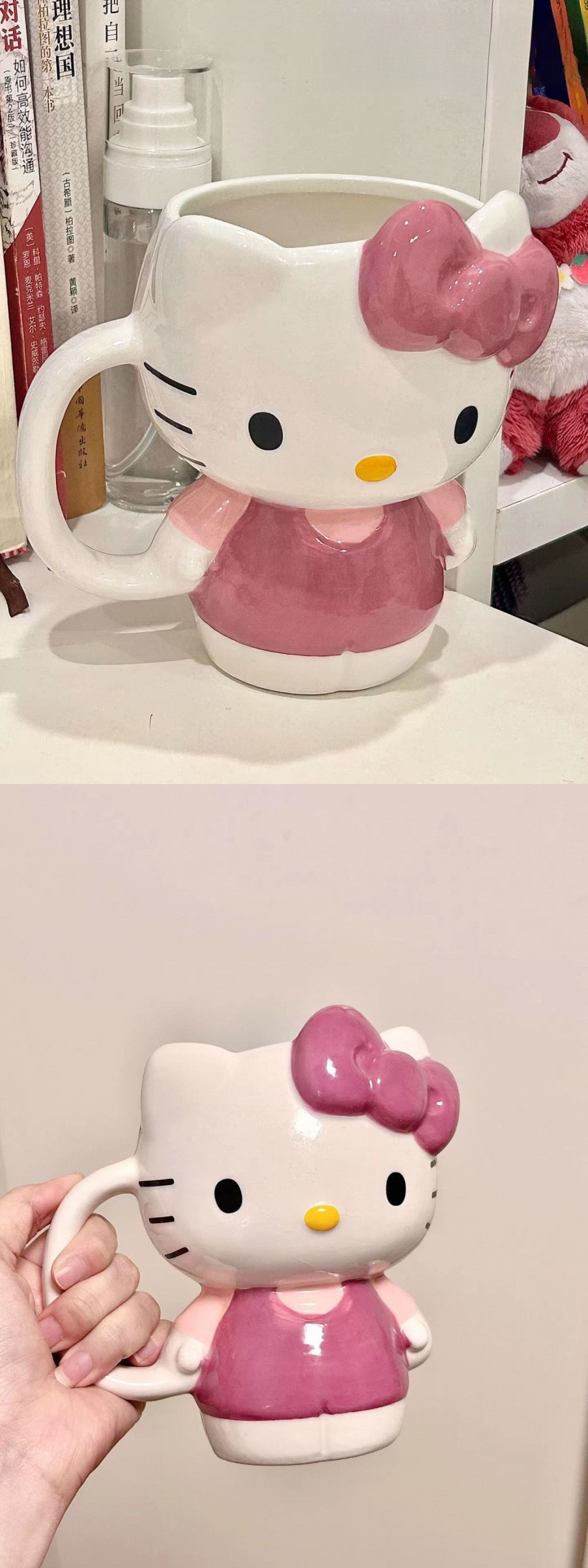 hellokitty陶瓷杯凯蒂杯子创意马克杯卡通可爱少女水杯实用大容量详情2