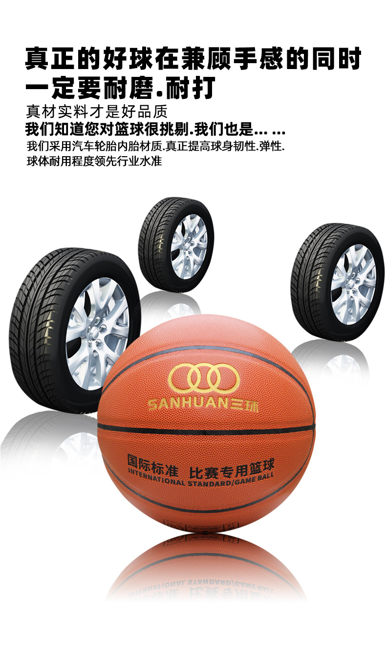 三环儿童篮球幼儿园4号小学生5号学校7号PU室内外吸湿篮球批发详情9