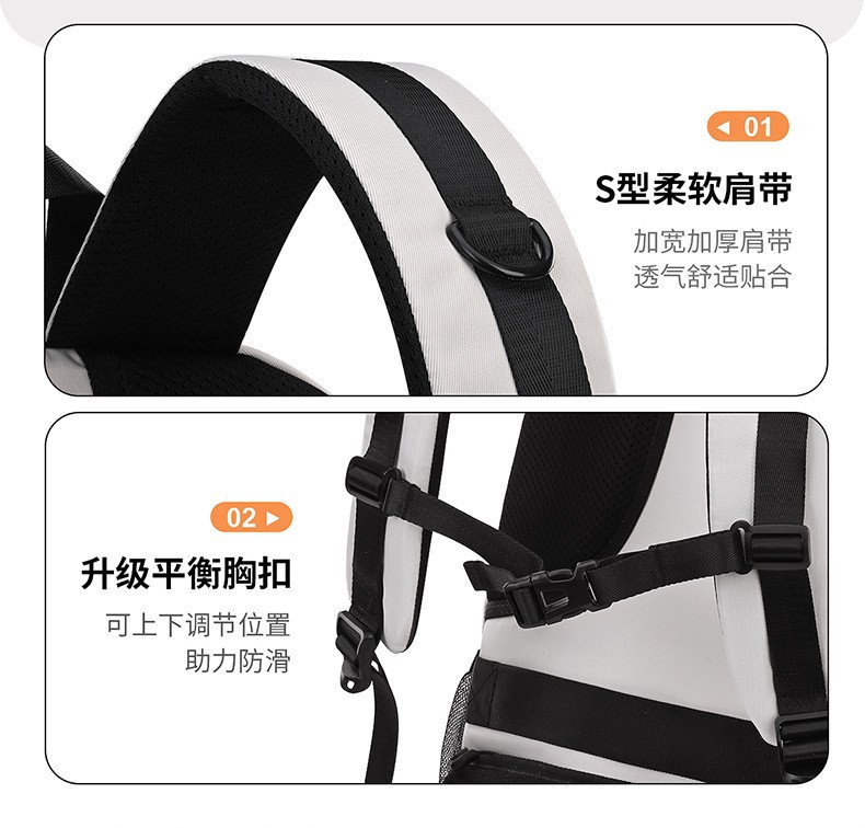 小学生初中生背包男减负护脊中学生书包新款高中女生大容量双肩包详情15