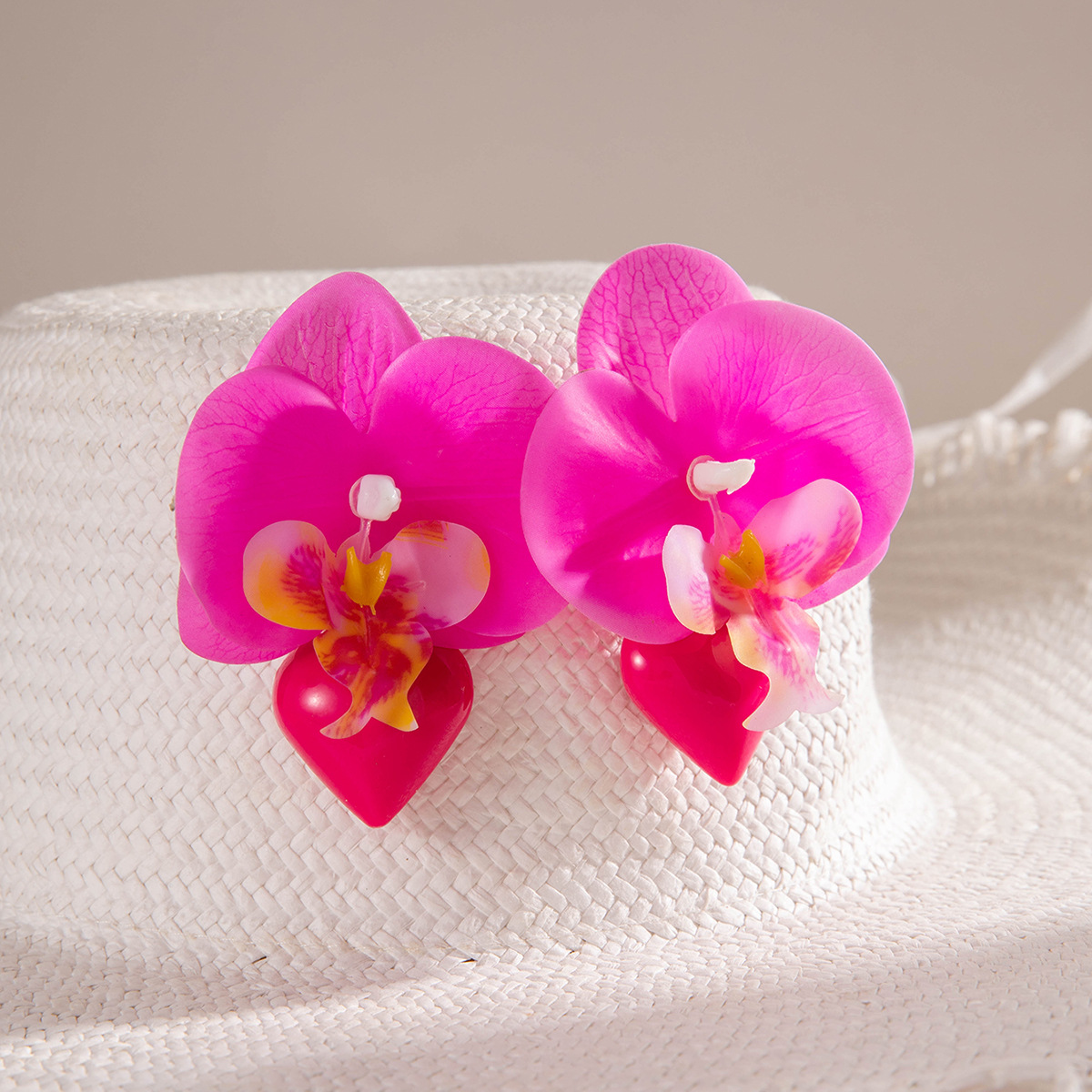 欧美跨境饰品时尚不规则立体花朵设计耳饰夸张彩色烤漆花瓣耳环详情40