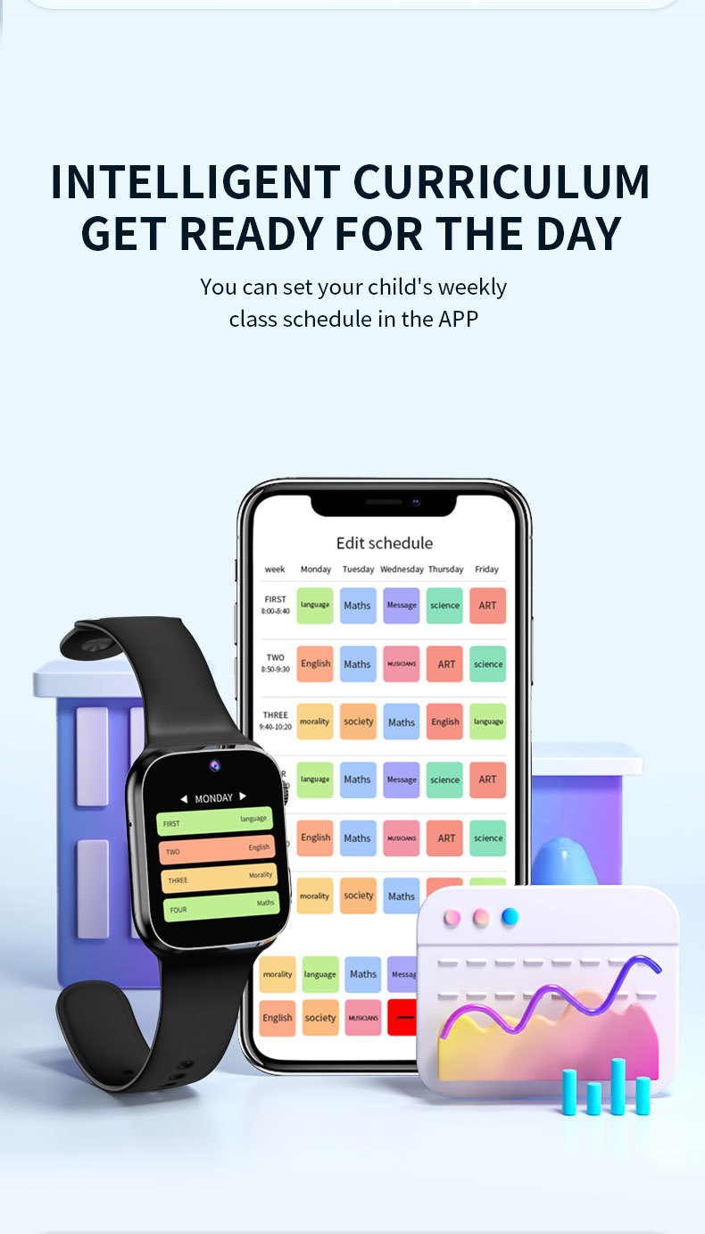 跨境热销儿童智能电话手表防水拍照视频聊天小孩定位可插卡5g学生详情19