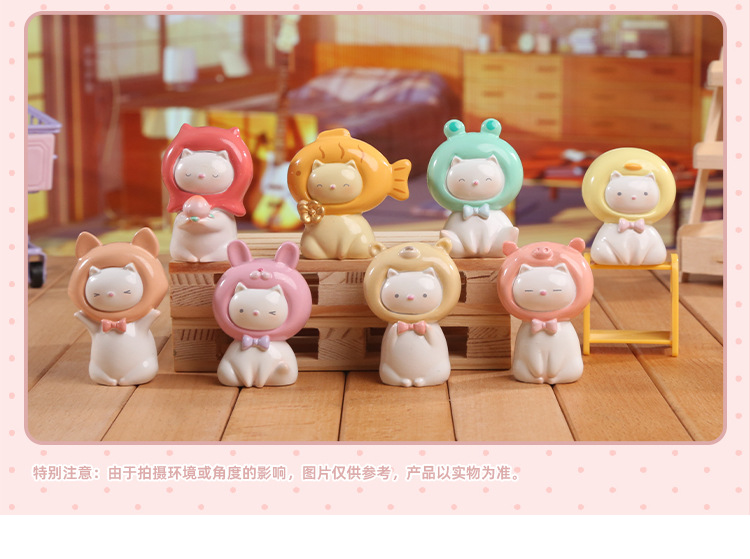 Creative and cute two-cartoon desktop ornaments for my cat, birthday gifts, blind boxes, figurines wholesale, healing and adorable beads pic 20