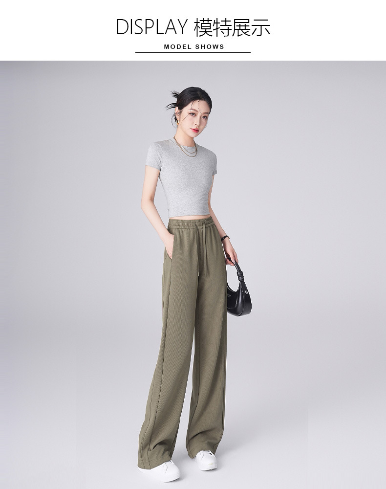 砂洗雅赛尔天丝夏季女薄款2025新款窄版宽松显瘦软糯垂感直筒裤详情21