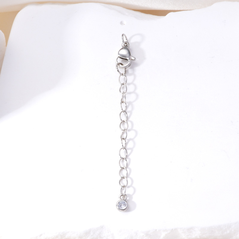 Pearl necklace, lobster clasp, gourd extension chain, water drop zircon end chain, adjustable bracelet, diy handcrafted accessories pic 7