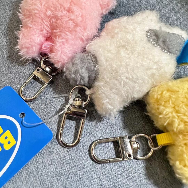 butter黄油曲奇兔子猫咪四叶草可爱毛绒公仔玩偶包包小挂件钥匙扣详情2