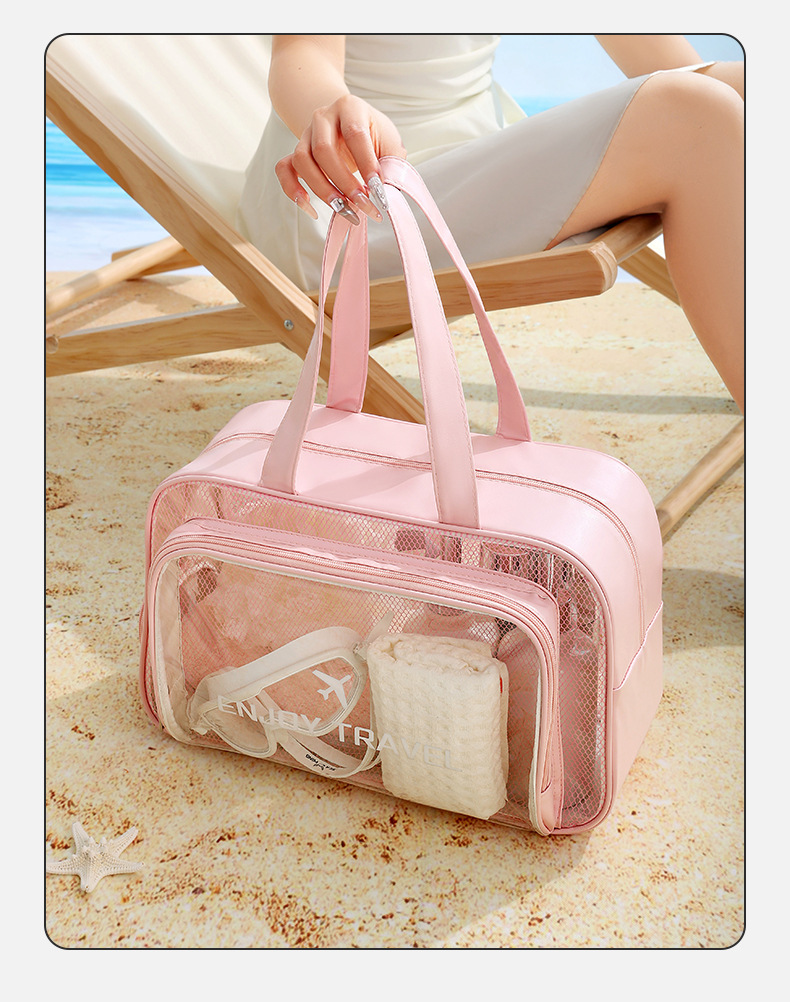 Dry-wet separation bath bag, toiletry bag, women's large-capacity fitness swimming bag, 2025 new style bath bag, handbag, waterproof pic 24