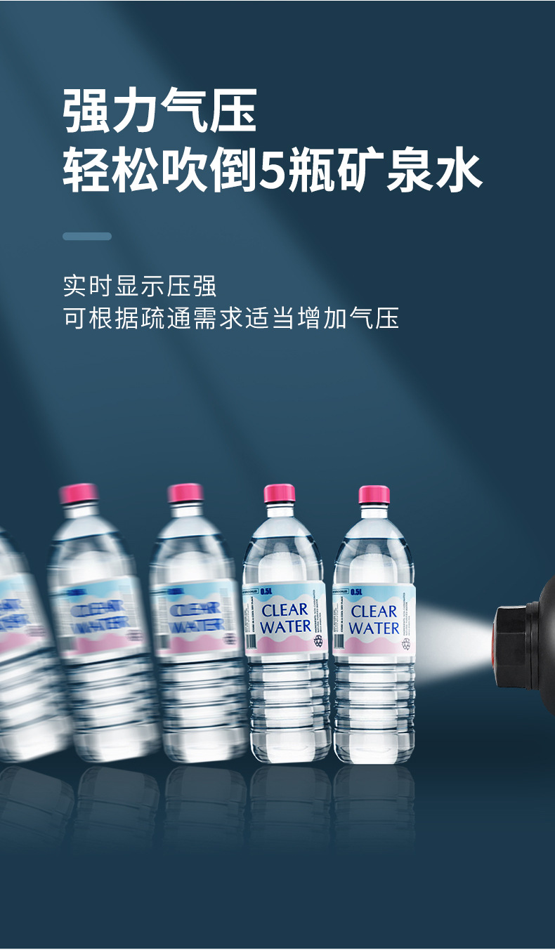 一炮通卫生间疏通神器马桶下水道疏通神器厨房厕所堵塞万能工具包详情12