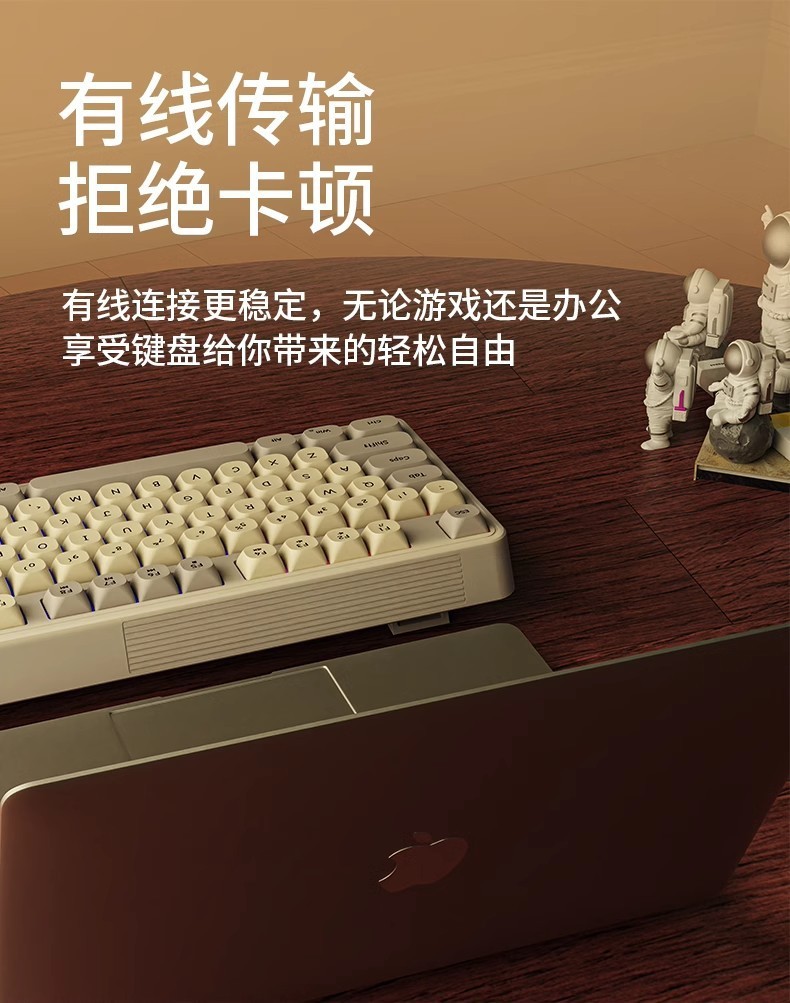 G98有线静音键盘RGB灯效办公电脑笔记本机械手感键盘详情6