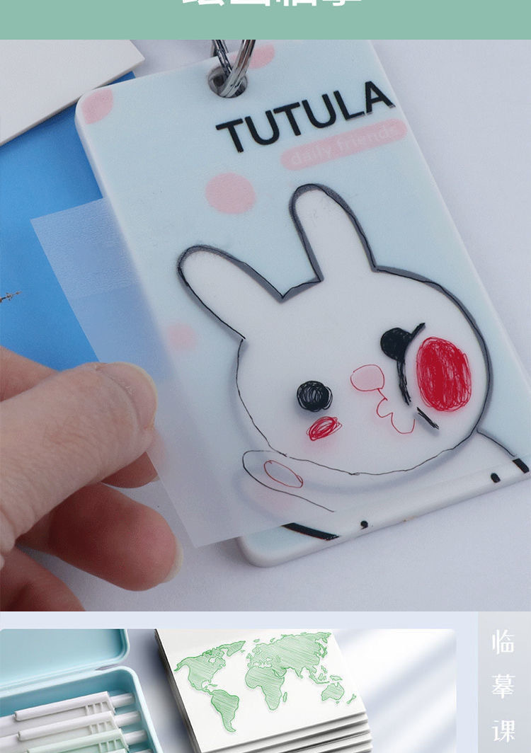 Transparent sticky notes, Japanese-style, can be stuck on high-appearance-level Korean Instagram student sticky note stickers, waterproof and writable pic 8