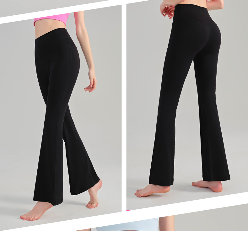 NS Youth Edition Nude Yoga flared Pants, high-waisted and hip-lifting yoga wear for women, new fitness tight slightly flared yoga pants pic 25