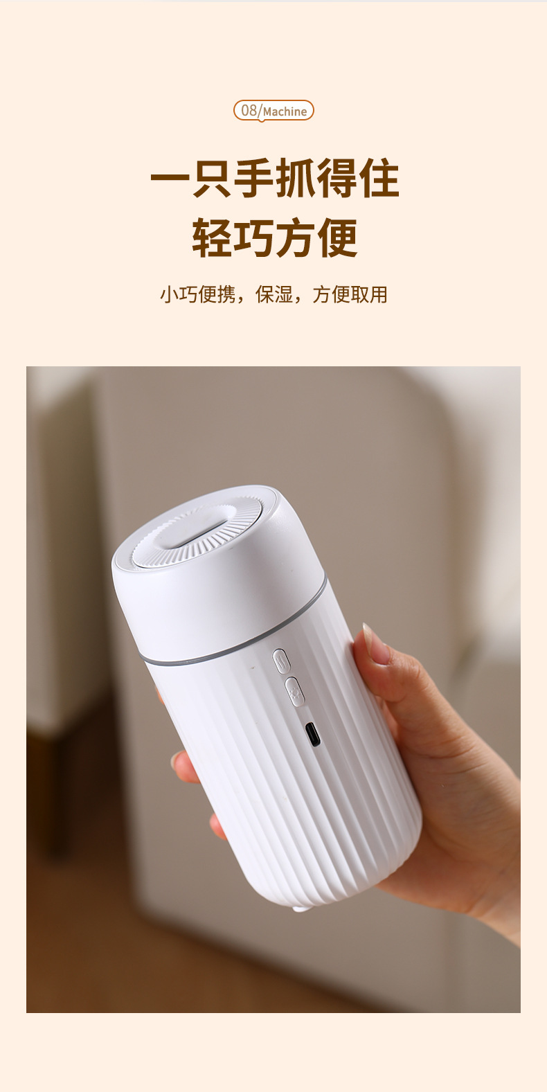 新款车载香薰机汽车仿真火焰小型空气加湿器车内超声波精油扩散器详情12