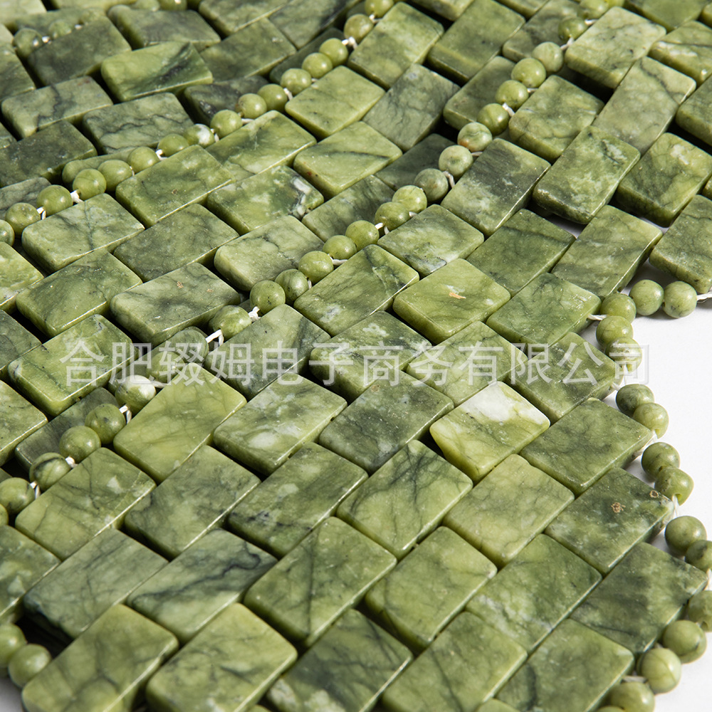 玉石按摩面部护理眼罩岫岩绿风玉软枣玉面部玉石眼帘手工编织跨境源头工厂详情47