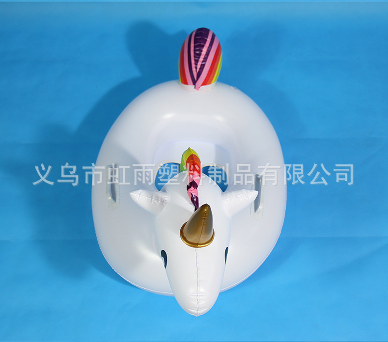 婴幼儿游泳艇趴艇 大号独角兽游泳艇 宝宝带坐艇小游艇厂家批发详情12