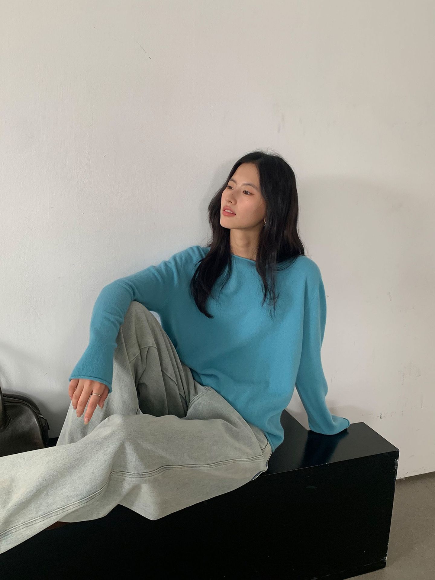 Korean-style seamless one-piece process round-neck pullover cotton and wool sweater, basic base layer for women a1183 in autumn and winter pic 85