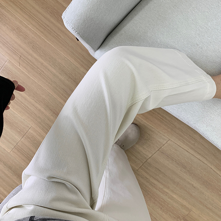 Slimming pants! Early spring light blue four-sided stretch straight-leg jeans for women 2025, high-waisted and petite 9-inch pants pic 24