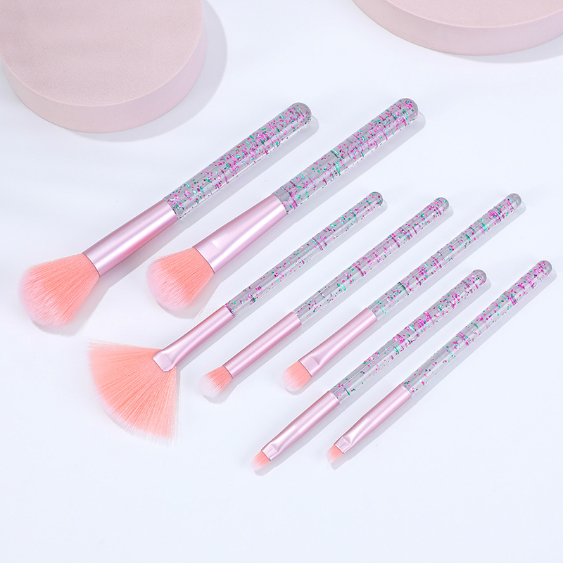 新款7支幻彩化妆刷套装散粉修容眼影全套化妆刷时尚便携美妆工具详情8