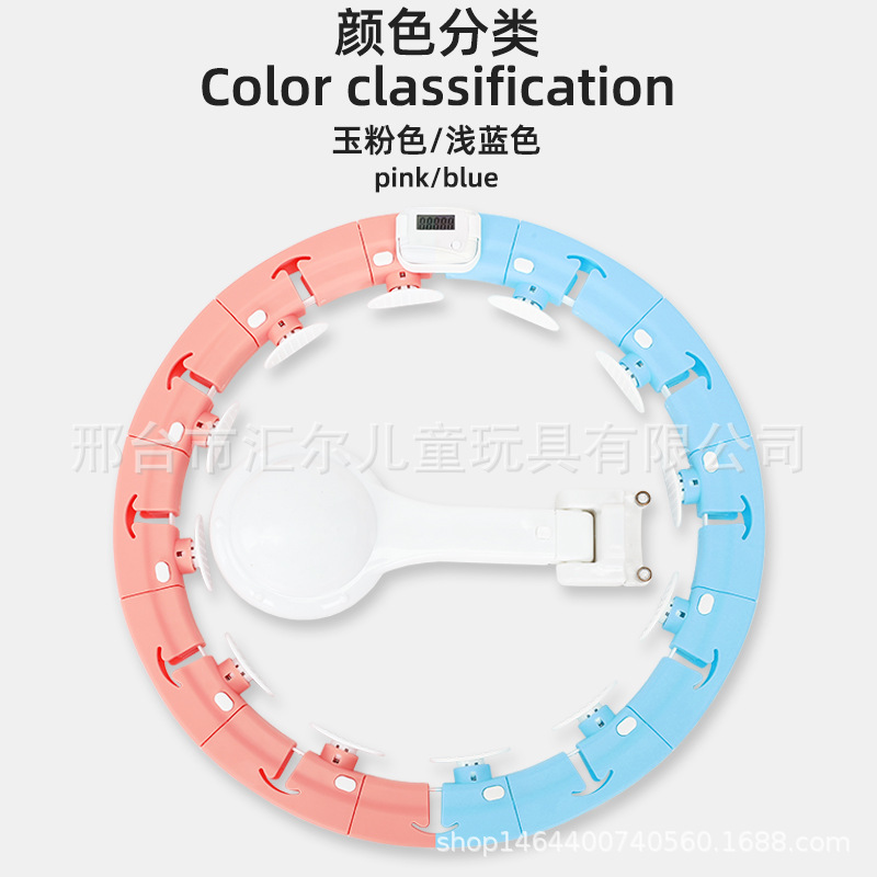 新款智能呼啦圈抖音快手网红同款不会掉的懒人伸缩呼啦圈收腹美腰详情9