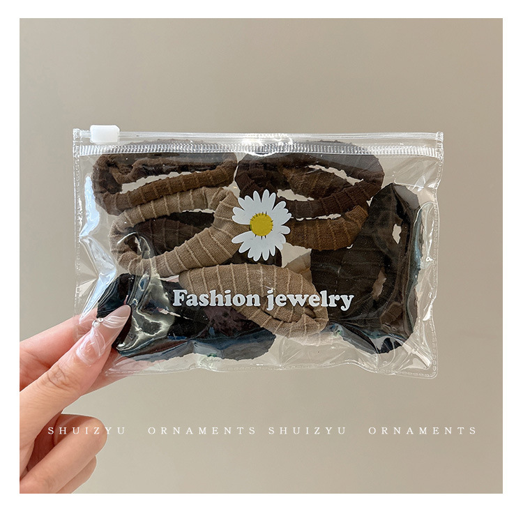 High-elasticity thick hair tie for women, 2024 new style hair tie, high ponytail rubber band, durable leather hair band pic 7