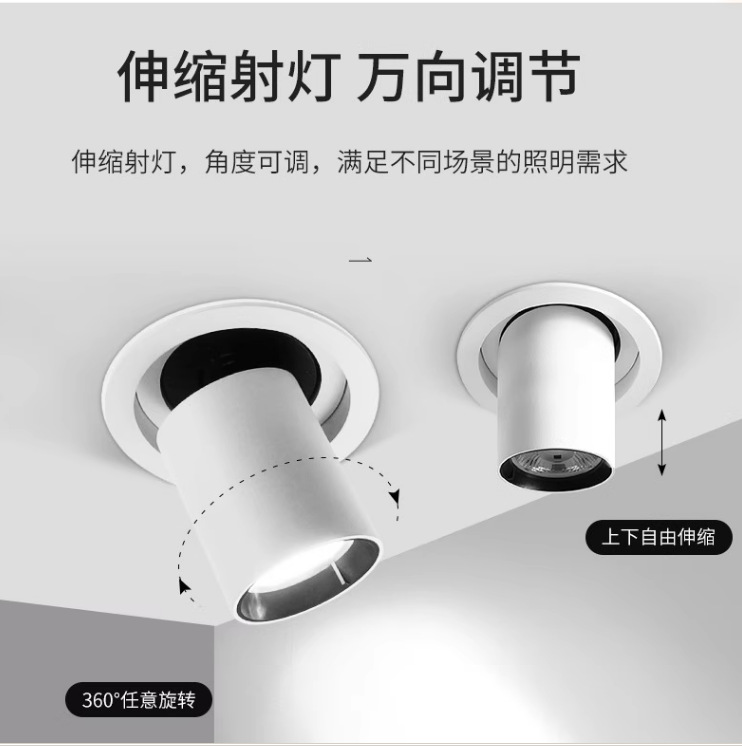 Embedded telescopic spotlights, universal adjustable Buddha statue backlights, starry sky lights pic 7