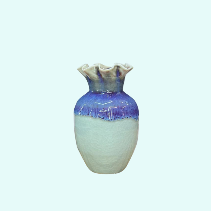 流釉花瓶景德镇创意迷你陶瓷小花瓶插干鲜花文艺创意摆件个人送礼详情3