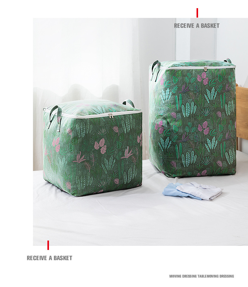 Storage bags, large-capacity cotton quilt storage boxes, clothes moving and organizing bags, cotton quilt storage bags, storage wonders pic 20