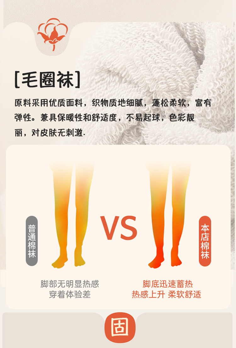 Baby socks, thickened and warm for autumn and winter, floor socks for babies, 0-1 year old, loop cartoon mid-calf socks for infants and toddlers, new birth socks pic 16