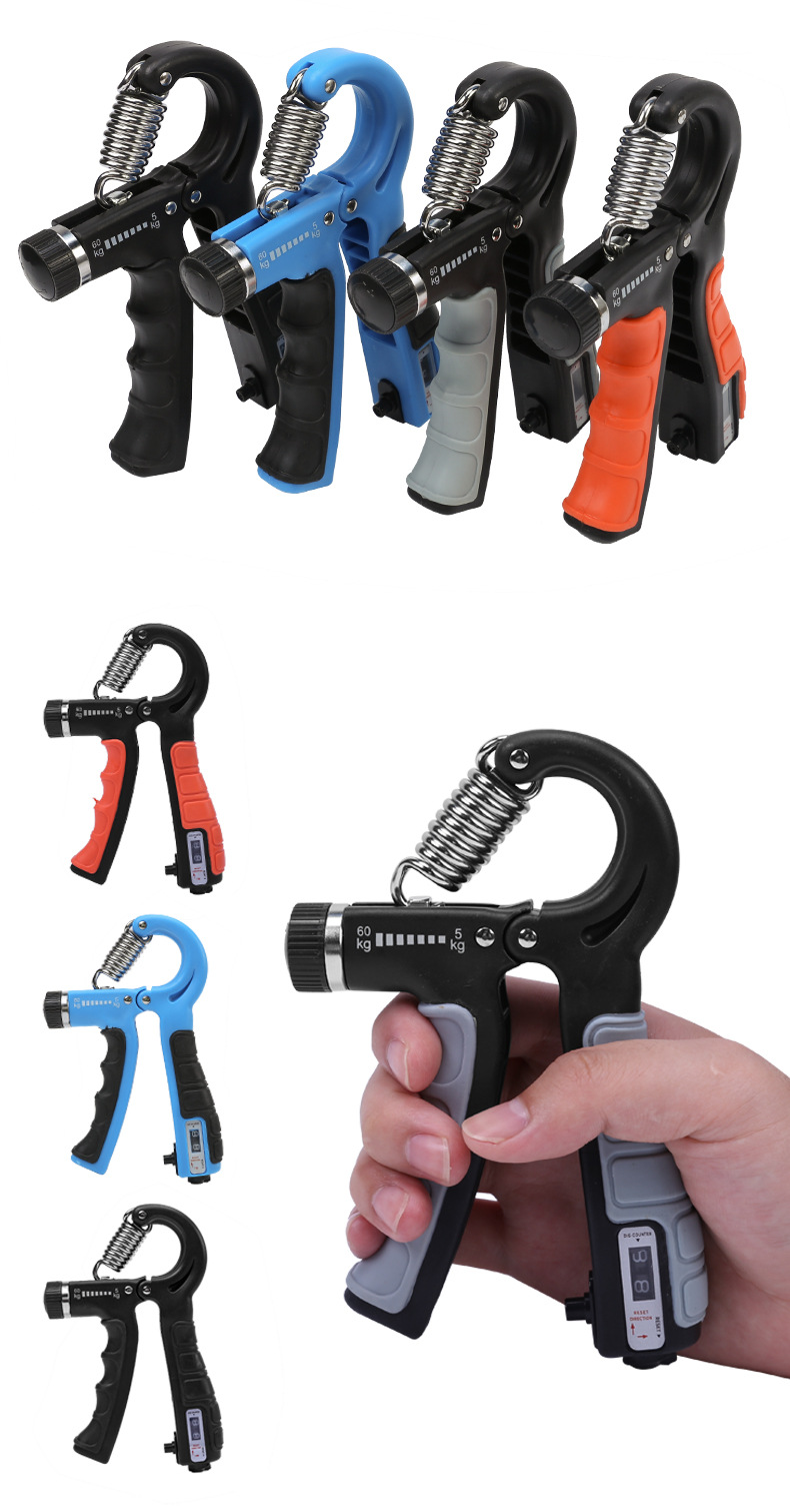 5-60KG计数可调握力器男女练手力腕力手指力器健身器材TPE包胶详情35