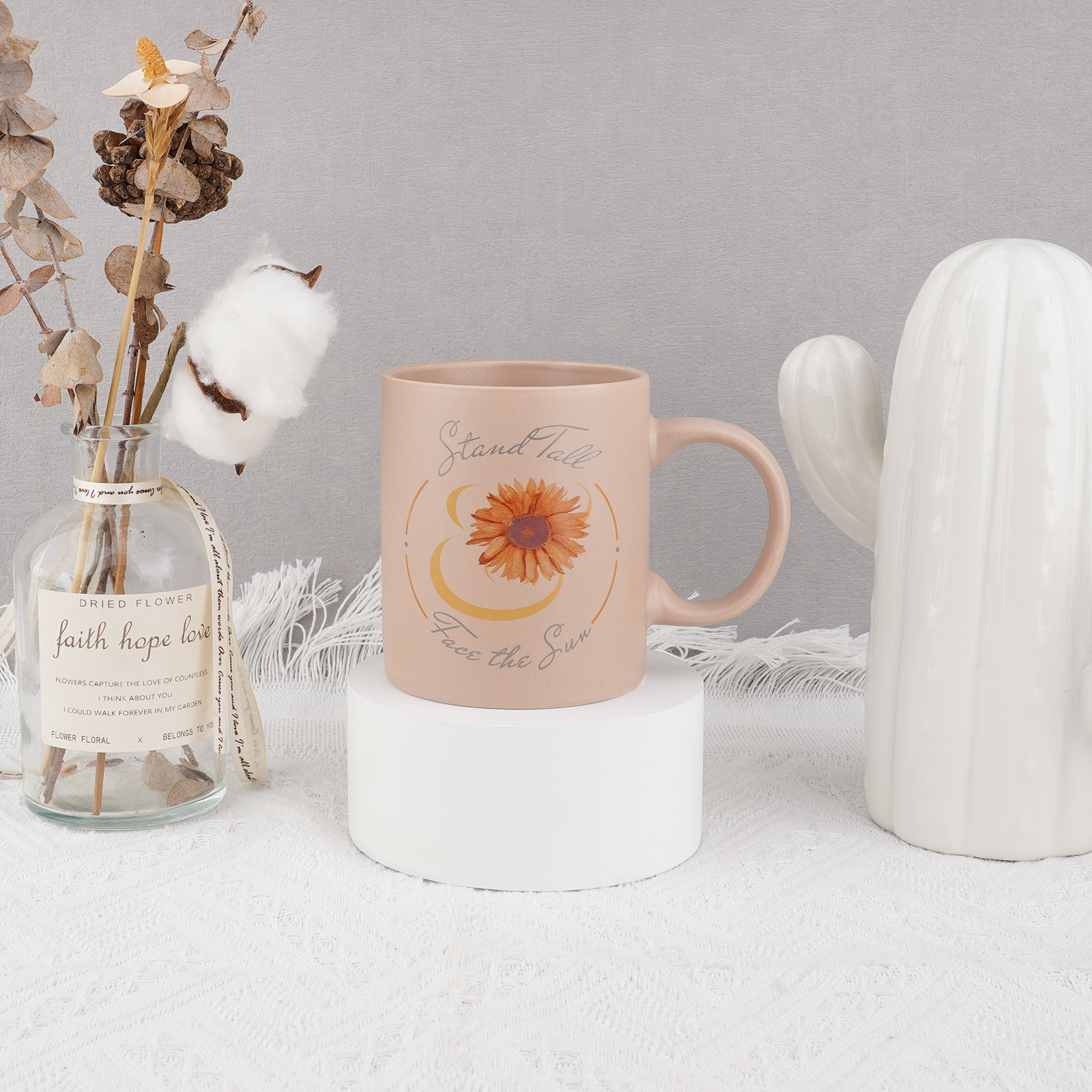 Customized new fully matte milk cups, ceramic cups, coffee cups, household mugs, and gift cups with LOGO printing and engraving pic 6