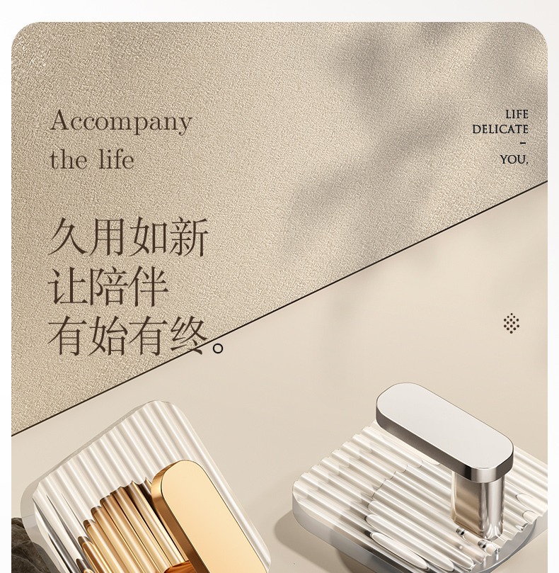Light luxury, hole-free transparent hook, strong adhesive hanger, wall-mounted, bedroom door behind clothes, no trace hook pic 5