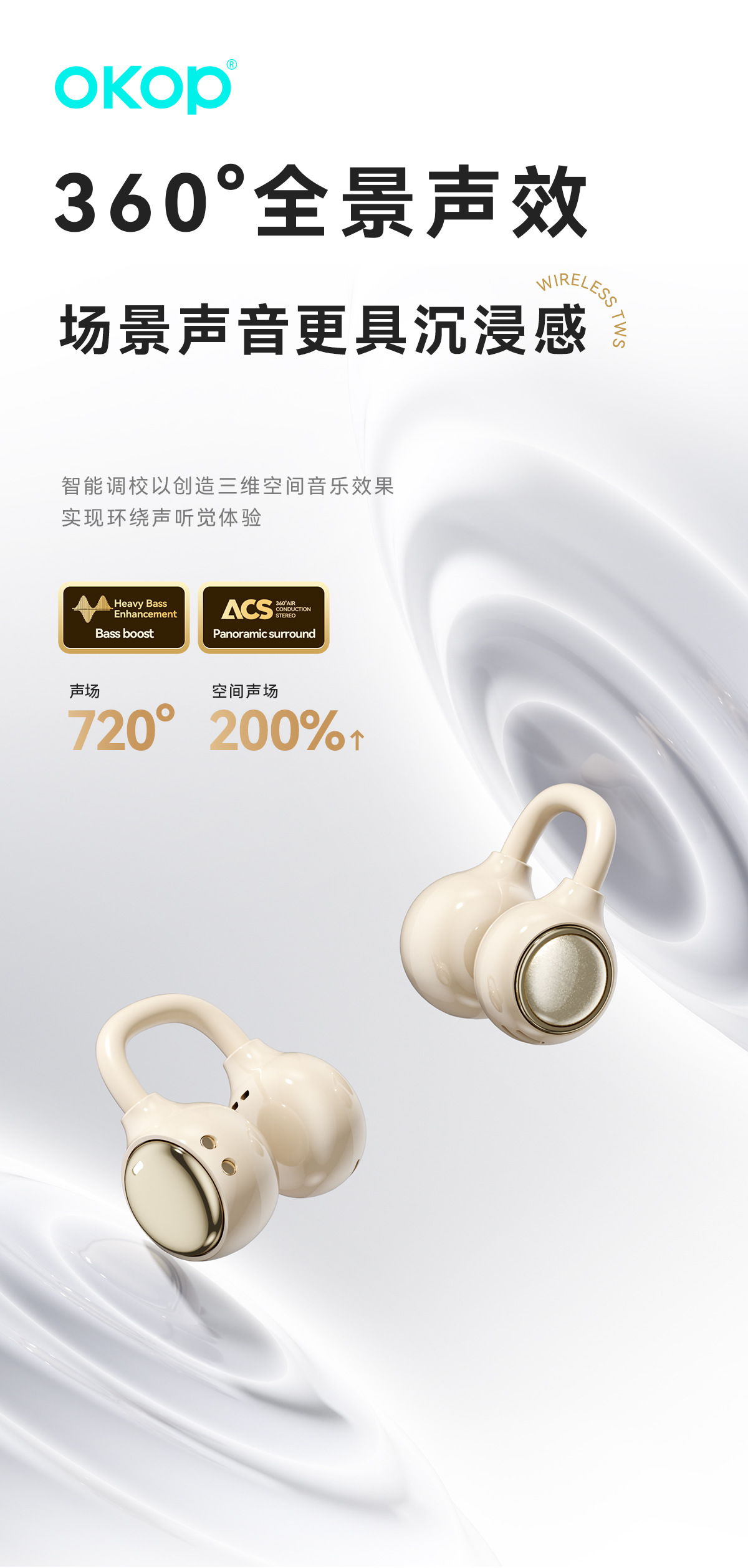 229 Cross-border new wireless Bluetooth headphones with digital display, in-ear opening, non-in-ear makeup mirror, long battery life, in stock pic 20
