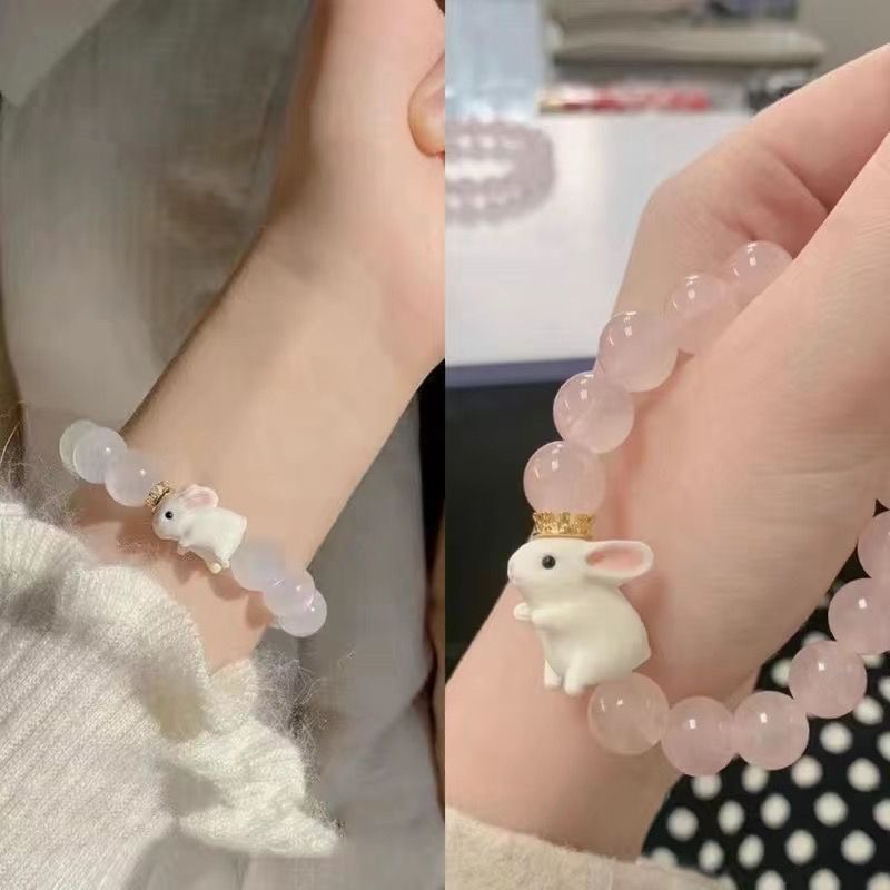 白月光手链礼物小兔子生日女送女友女朋友女生创意实用玉兔手串女详情11